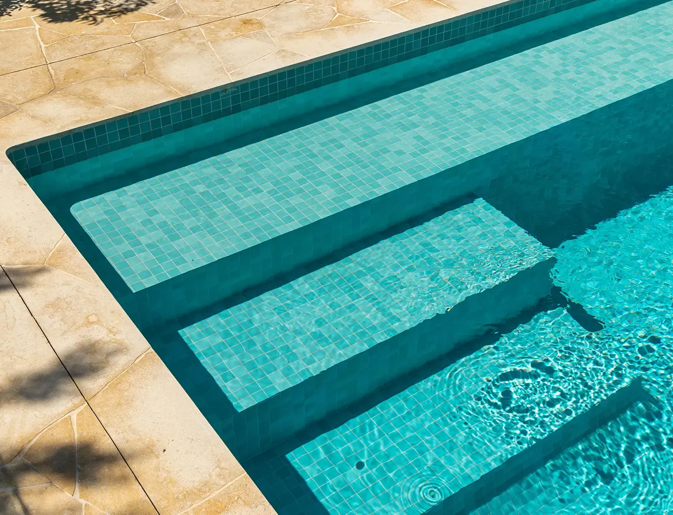 POOL COAST SIREN Siren-mosaic-blue-pool-tile-installed-on-backyard-pool-Gallery-1